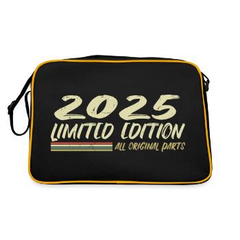 Cadeau D'anniversaire 2025 Idée Cadeau 2025 - Sac Retro - noir/or - Dos
