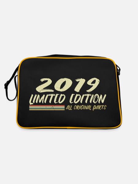 Cadeau D'anniversaire 2019 Idée Cadeau 2019 - Sac Retro - noir/or - Dos