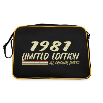 Cadeau D'anniversaire 1981 Idée Cadeau 1981 - Sac Retro - noir/or - Dos