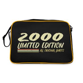Cadeau D'anniversaire 2000 Idée Cadeau 2000 - Sac Retro - noir/or - Dos