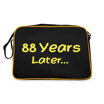 88 Years Later Funny Birthday Gifts, 88th Birthday - Retro Bag - black/gold - Back