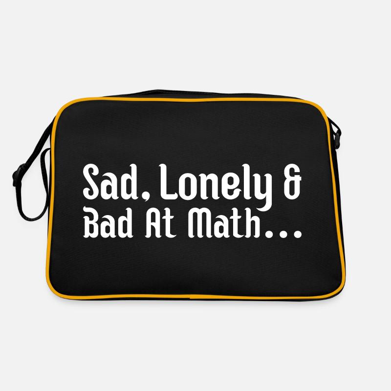 sad, lonely and bad at math Retro Bag