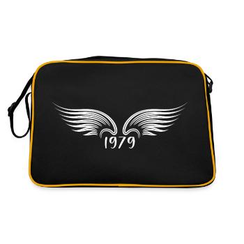 Original 1979 Jahrgang 1979 Geschenk 1979 Retro - Retro Tasche - Schwarz/Gold - Hinten