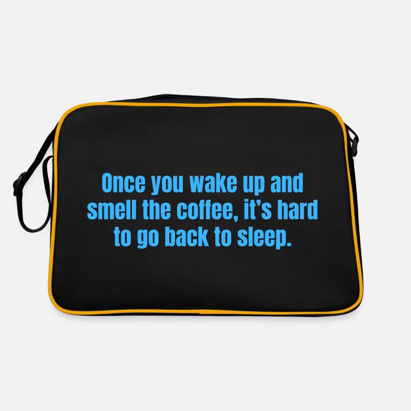 Smell The Coffee - Coffee Funny Quotes Retro Bag