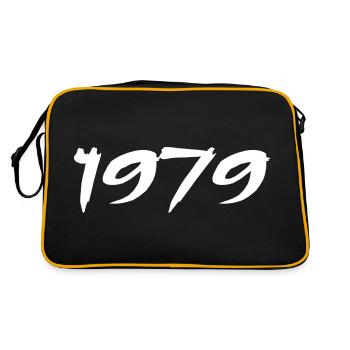 1979 Gift 46th Anniversary 1979 Retro 1979 - Retro Bag - black/gold - Back