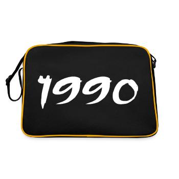 1990 Gift 35th Anniversary 1990 Retro 1990 - Retro Bag - black/gold - Back