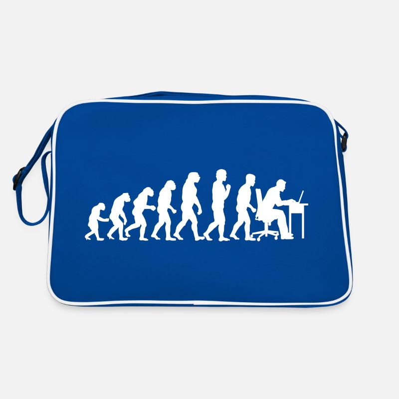 Evolution Computertechniker Nerd Programmierung Retro Tasche