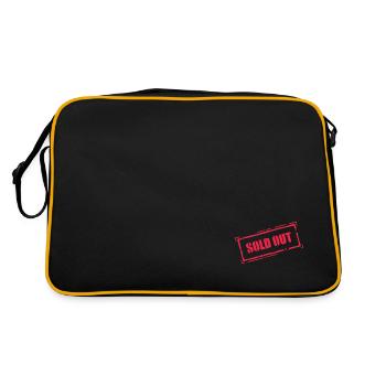Sold Out Stempel (Rot) - Retro Tasche - Schwarz/Gold - Hinten