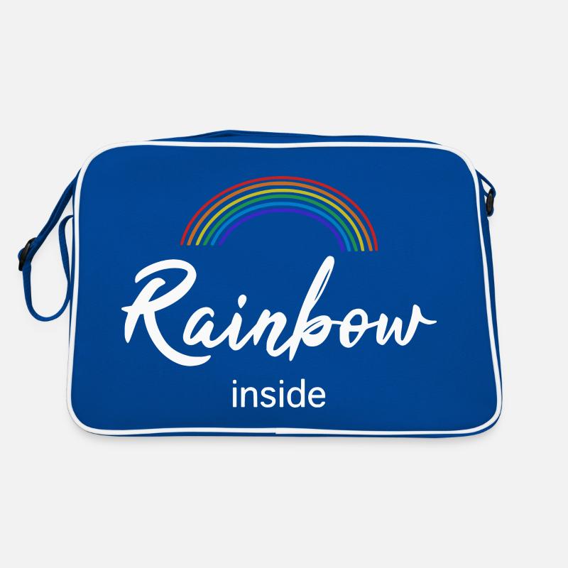 Rainbow inside Retro Tasche