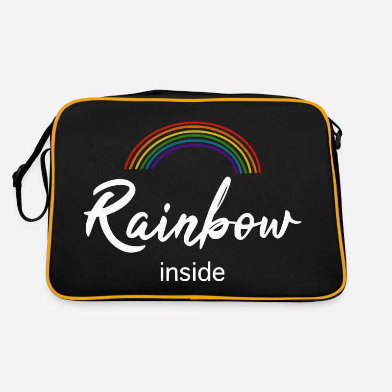 Rainbow inside Retro Tasche