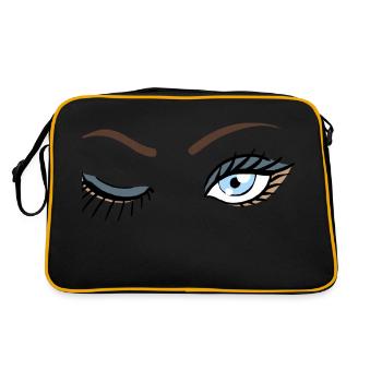 Clin d’œil des yeux - Sac Retro - noir/or - Dos