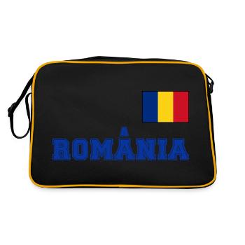 Look maillot de la Roumanie – România avec drapeau - Sac Retro - noir/or - Dos