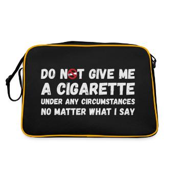 Ne me donne pas de cigarette - Sac Retro - noir/or - Dos