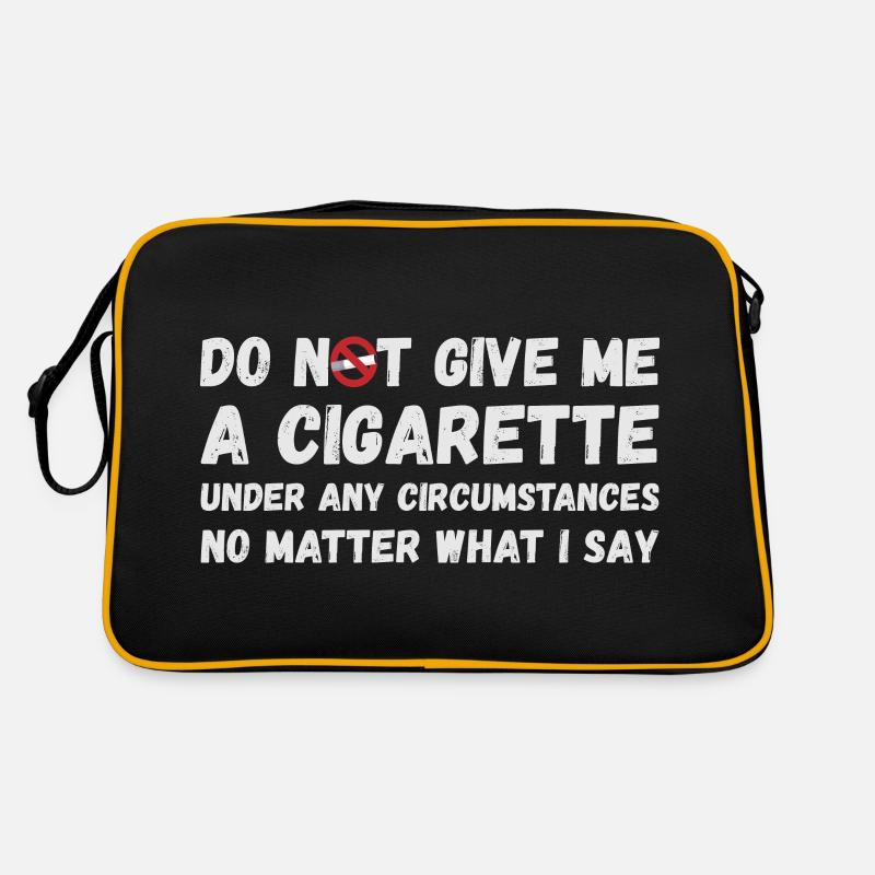 Ne me donne pas de cigarette Sac Retro