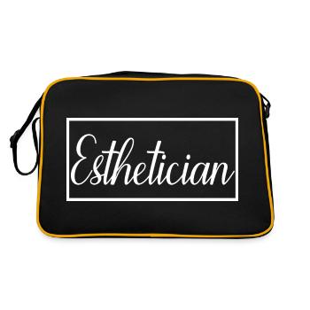 Cadeau d'esthéticienne diplômée fière d'esthéticienne - Sac Retro - noir/or - Dos