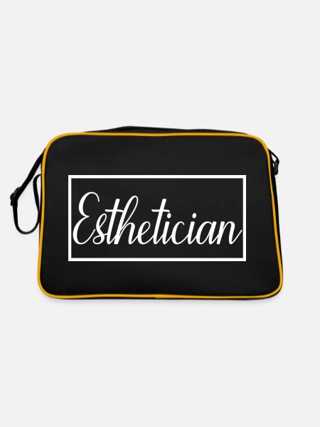 Esthetician Proud Graduated Esthetician Gift - Retro Bag - black/gold - Back