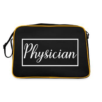 Médecin fier Étudiant diplômé en médecine - Sac Retro - noir/or - Dos