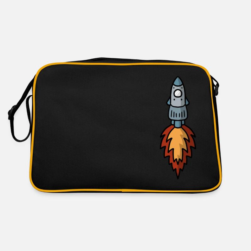Rocket Rocket Fusée - Space space Retro Bag