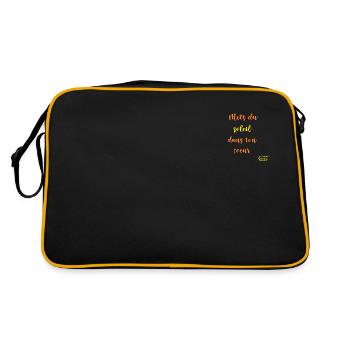 Mets du soleil - Sac Retro - noir/or - Dos