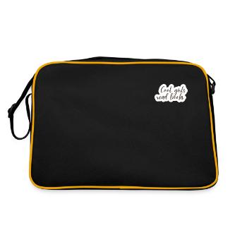Cool Girls Read Books offset print - Retro Bag - black/gold - Back