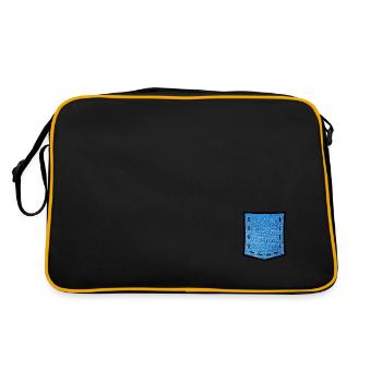 Fake Jeans Pocket - Retro Bag - black/gold - Back