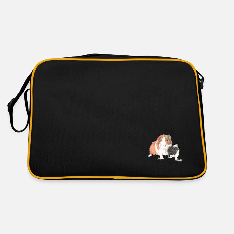Wester cobaye - Sac Retro - noir/or