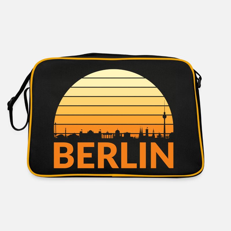 Vintage Berlin Cityscape Sunset Retro Sac Retro