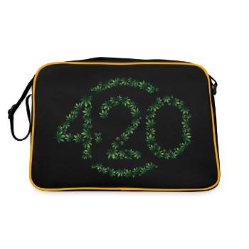 420 in Bloom - Retro Bag - black/gold - Back