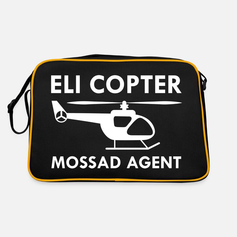 Eli Copter Mossad Agent Hélicoptère Sac Retro