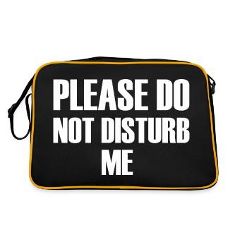 S’il vous plaît, ne me dérangez pas - Sac Retro - noir/or - Dos