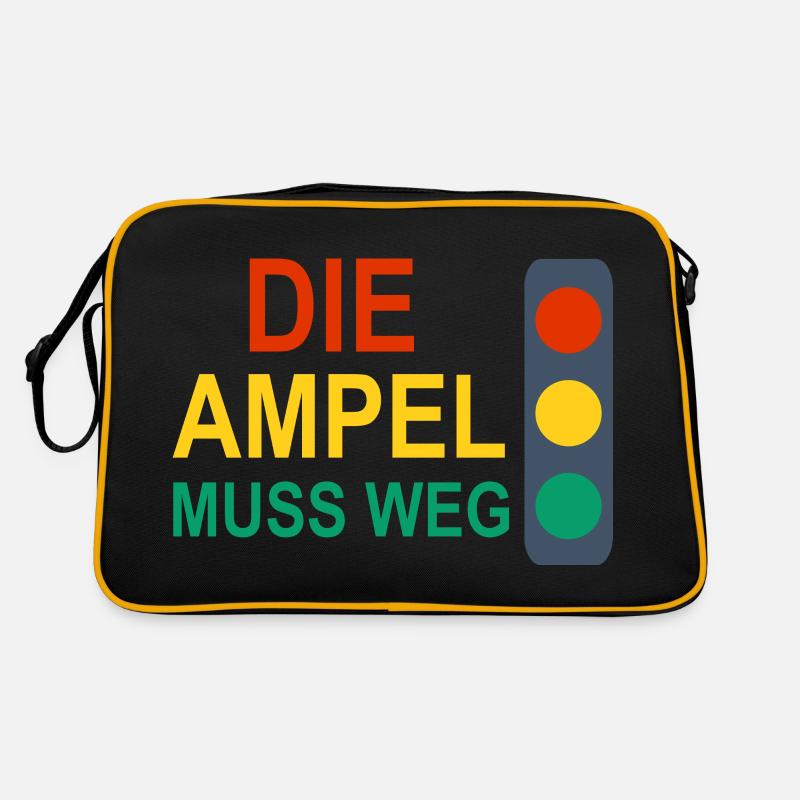 Die Ampel muss Weg Retro Tasche