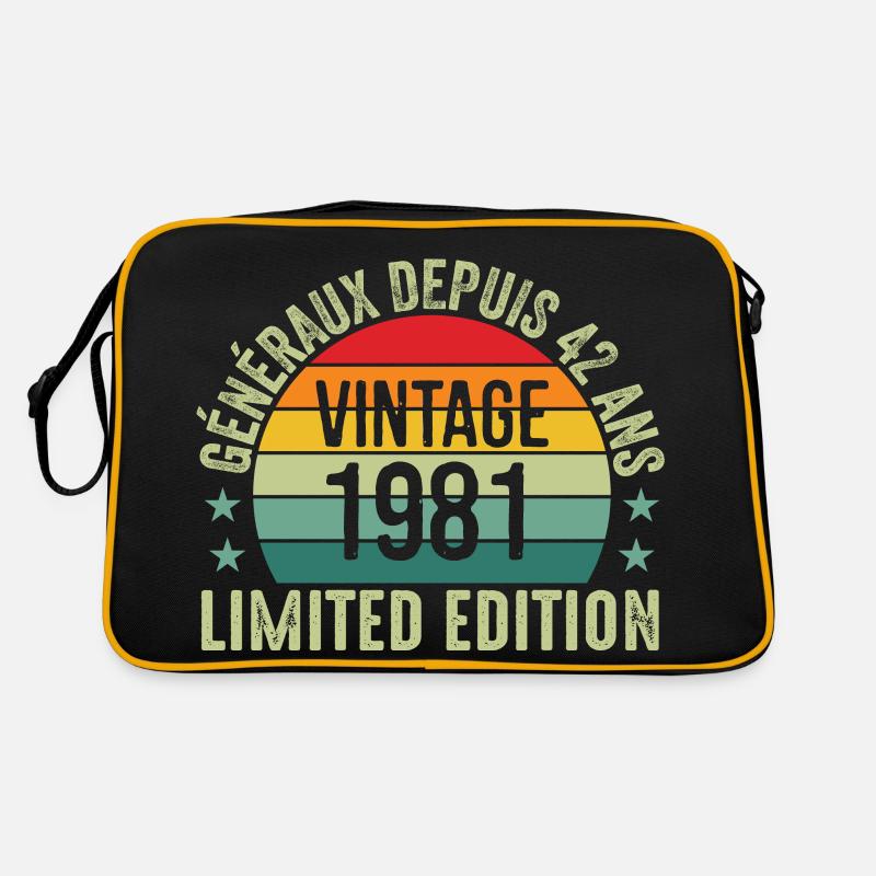 généraux depuis 42 ans, 42e anniversaire Original Sac Retro