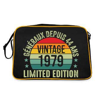 généraux depuis 44 ans, 44e anniversaire Original - Sac Retro - noir/or - Dos