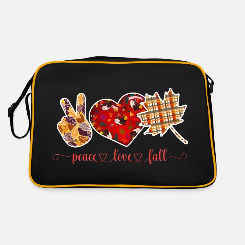 PAIX, AMOUR, AUTOMNE, ACTION DE GRÂCES Sac Retro