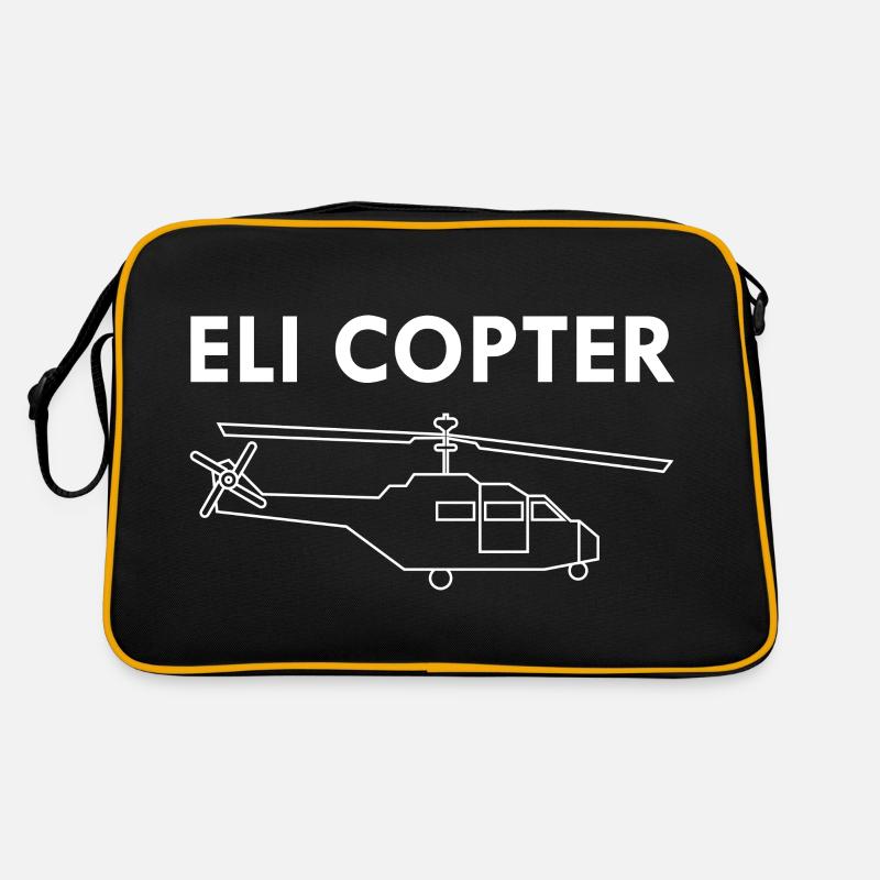 Eli copter Agent Hélicoptère Mossad Israël Sac Retro