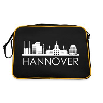 The City of Hanover Skyline Germany Hanover - Retro Bag - black/gold - Back