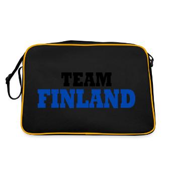 Finlande - Sac Retro - noir/or - Dos