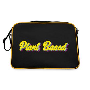 Plant Based - Retro Bag - black/gold - Back