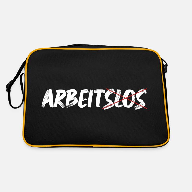 Lustige Arbeiter Sprüche über nicht Arbeitslos Retro Tasche
