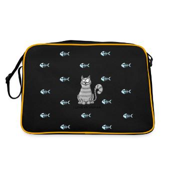 Amour de chat - Sac Retro - noir/or - Dos