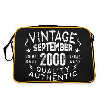 Legendary Since September 2000 Birthday September - Retro Bag - black/gold - Back