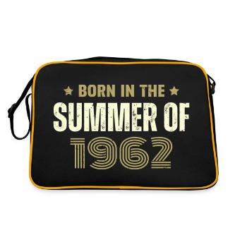 Jahrgang 1962 Jahrgang 1962 Geburtstagsgeschenk - Retro Tasche - Schwarz/Gold - Hinten