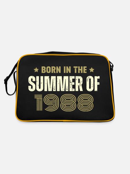 Millésime 1988 Cadeau D'anniversaire 1988 Vintage - Sac Retro - noir/or - Dos