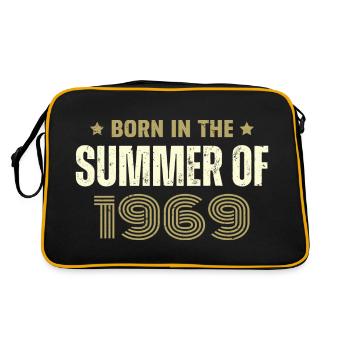 Jahrgang 1969 Jahrgang 1969 Geburtstagsgeschenk - Retro Tasche - Schwarz/Gold - Hinten