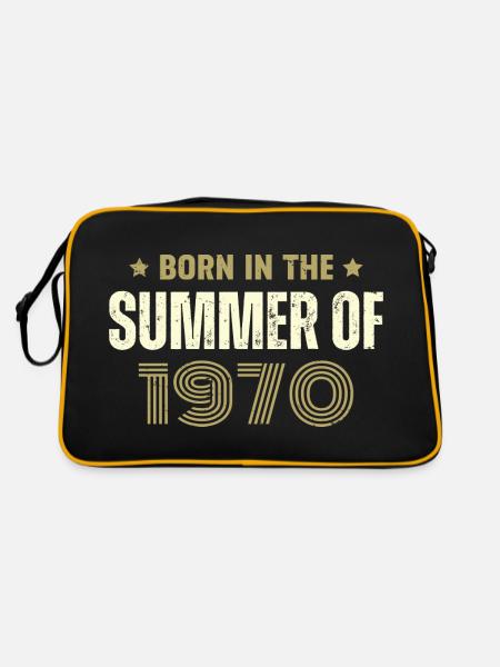 Millésime 1970 Cadeau D'anniversaire 1970 Vintage - Sac Retro - noir/or - Dos
