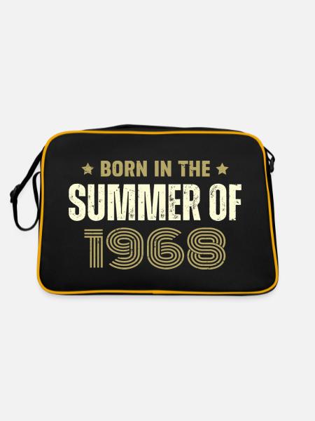 Millésime 1968 Cadeau D'anniversaire 1968 Vintage - Sac Retro - noir/or - Dos