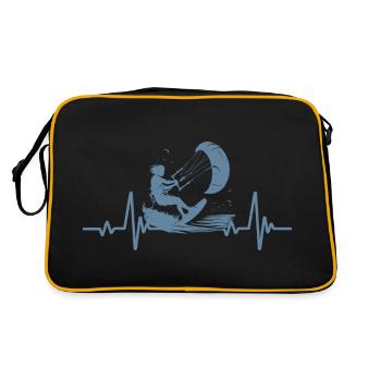 Kitesurfing - Battement de Coeur - Heartbeat - Sac Retro - noir/or - Dos