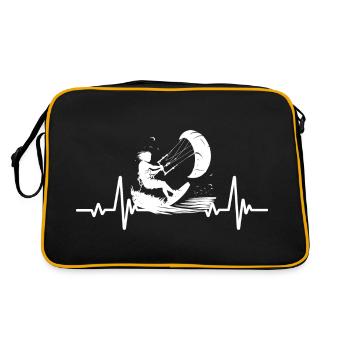 Kitesurfing - Battement de Coeur - Heartbeat - Sac Retro - noir/or - Dos