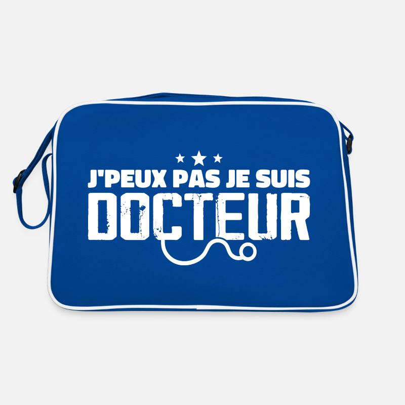 Ich kann nicht, ich bin Arzt Retro Tasche