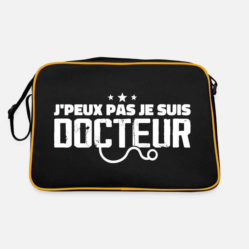 Ich kann nicht, ich bin Arzt Retro Tasche